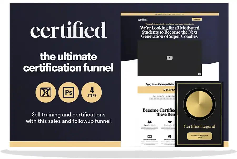 Certified Funnel Template Strategy cover