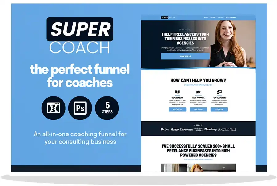 Super Coach Funnel Template cover